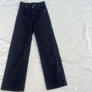 H&M Black wide leg baggy jean